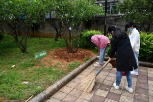 强化劳动实践，共建美丽校园